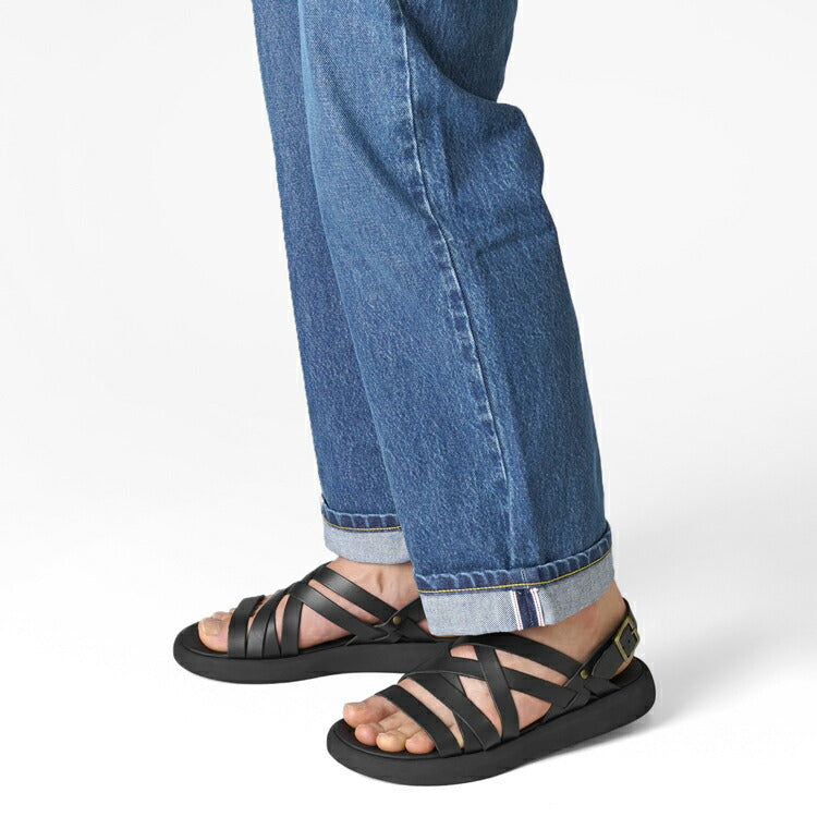 ブラドール BRADOR レザーサンダル 厚底 92506 NERO ブラック 黒 本革 高級 バックストラップサンダル メンズ ブランド 革 クッション 履き心地 シンプル カジュアル 男性 高級サンダル ブランドサンダル イタリア レザー メンズサンダル