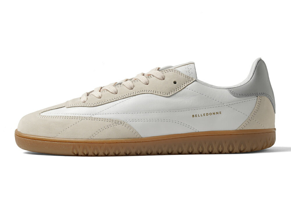 ベルドンヌ BELLEDONNE スニーカー B7 ジャーマントレーナー スエード ホワイト WHITE 白 レザー メンズ スポーツ スニーカー フランス プレミアム ラグスポ シンプル ブランド 本革 きれいめ 革スニーカー 高級スニーカー メンズスニーカー インポート