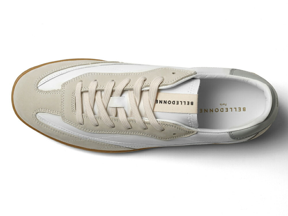 ベルドンヌ BELLEDONNE スニーカー B7 ジャーマントレーナー スエード ホワイト WHITE 白 レザー メンズ スポーツ スニーカー フランス プレミアム ラグスポ シンプル ブランド 本革 きれいめ 革スニーカー 高級スニーカー メンズスニーカー インポート