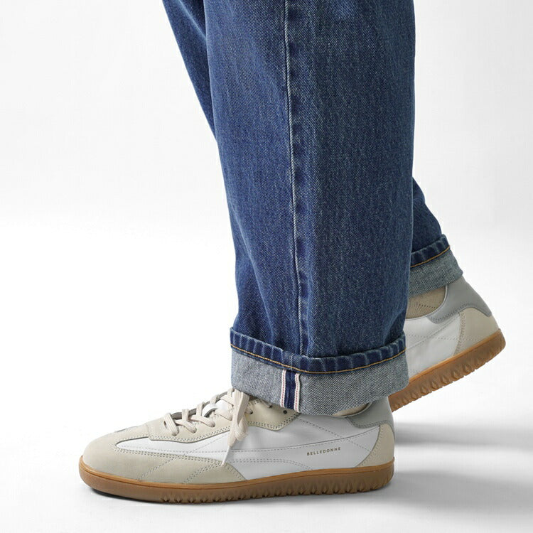 ベルドンヌ BELLEDONNE スニーカー B7 ジャーマントレーナー スエード ホワイト WHITE 白 レザー メンズ スポーツ スニーカー フランス プレミアム ラグスポ シンプル ブランド 本革 きれいめ 革スニーカー 高級スニーカー メンズスニーカー インポート