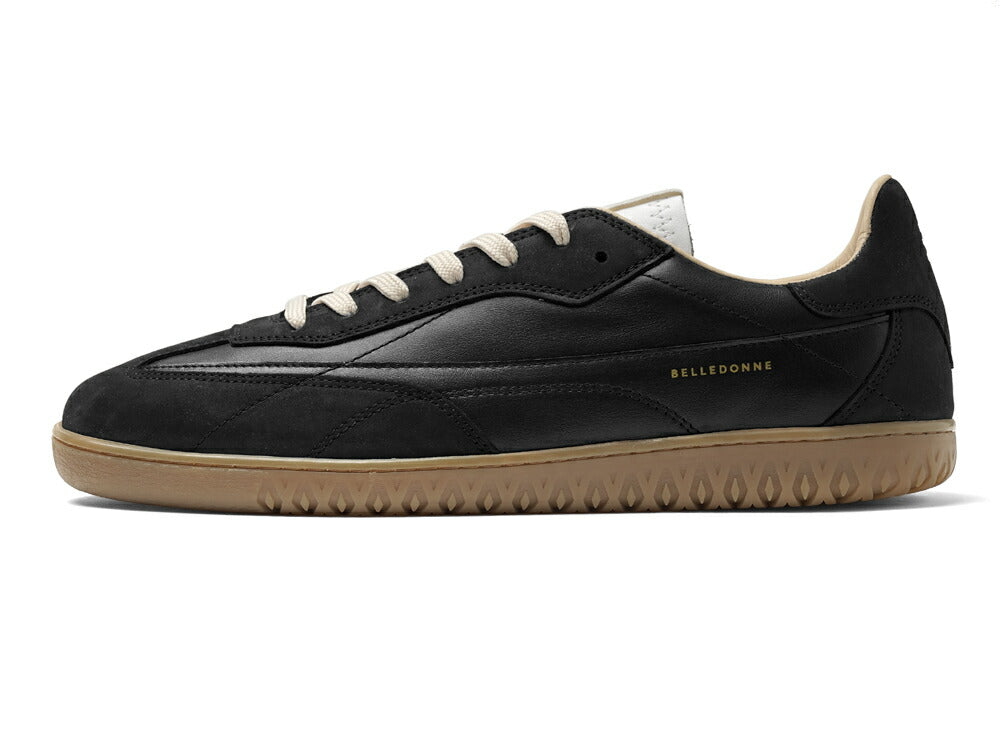 ベルドンヌ BELLEDONNE スニーカー B7 ジャーマントレーナー スエード ブラック BLACK 軽量ソール レザー メンズ スポーツ スニーカー フランス プレミアム ラグスポ シンプル ブランド 本革 革スニーカー 高級スニーカー 黒スニーカー メンズスニーカー インポート