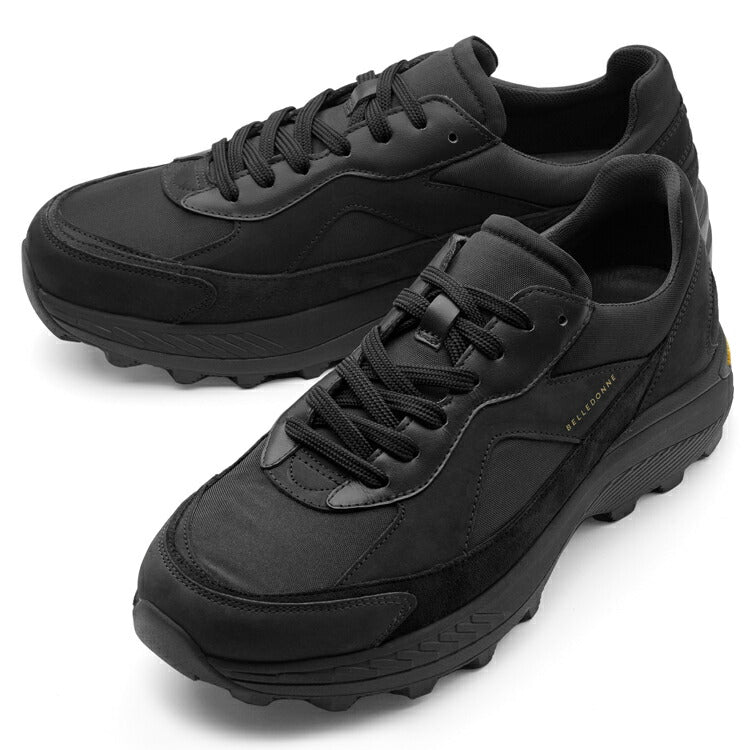 ベルドンヌ BELLEDONNE スニーカー B9トレイルシューズ ブラック BLACK ハイテク ナイロン レザー 本革 ビブラムソール メンズ スニーカー フランス プレミアム ラグスポ シンプル ブランド 本革  高級スニーカー 黒スニーカー メンズスニーカー インポート