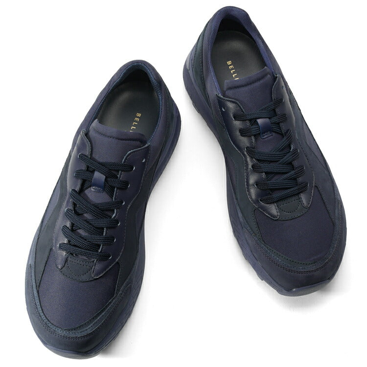 ベルドンヌ BELLEDONNE スニーカー B9 トレイルシューズ ネイビー NAVY ハイテク ナイロン レザー 本革 ビブラムソール メンズ スニーカー フランス プレミアム ラグスポ シンプル ブランド 本革 高級スニーカー メンズスニーカー インポート