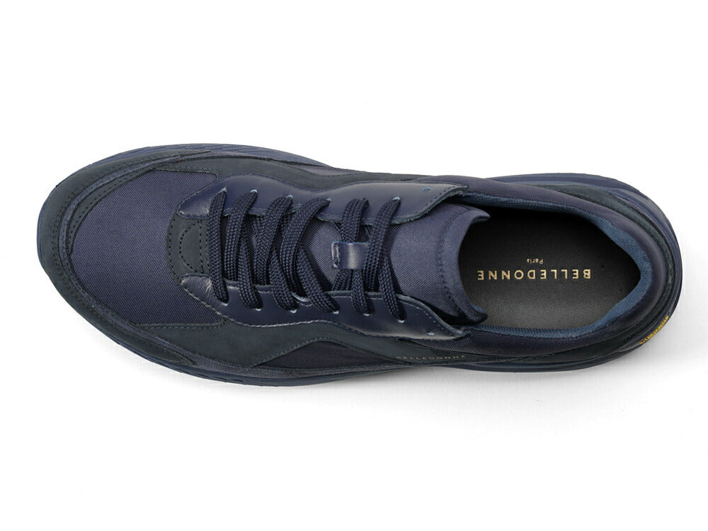 ベルドンヌ BELLEDONNE スニーカー B9 トレイルシューズ ネイビー NAVY ハイテク ナイロン レザー 本革 ビブラムソール メンズ スニーカー フランス プレミアム ラグスポ シンプル ブランド 本革 高級スニーカー メンズスニーカー インポート