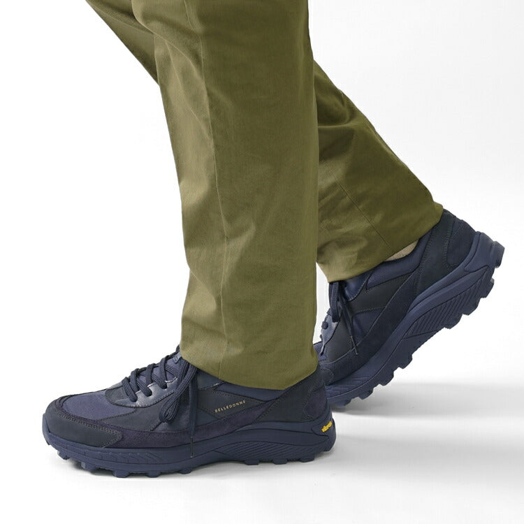 ベルドンヌ BELLEDONNE スニーカー B9 トレイルシューズ ネイビー NAVY ハイテク ナイロン レザー 本革 ビブラムソール メンズ スニーカー フランス プレミアム ラグスポ シンプル ブランド 本革 高級スニーカー メンズスニーカー インポート