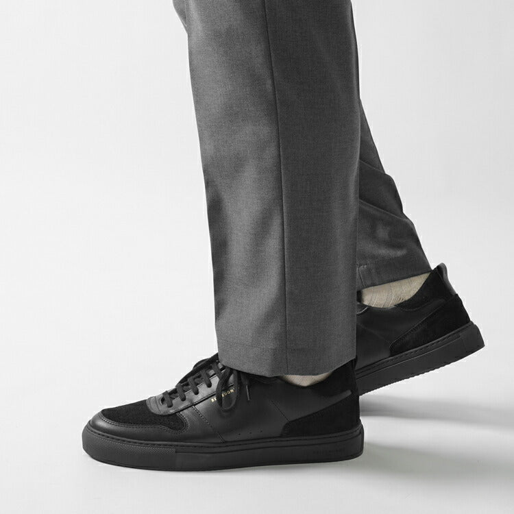 ベルドンヌ BELLEDONNE スニーカー B0 FULL BLACK 軽量ソール レザー スエード ブラック メンズ スポーツ スニーカー フランス プレミアム ラグスポ シンプル ブランド 本革 きれいめ 革スニーカー 高級スニーカー  黒スニーカー メンズスニーカー インポート