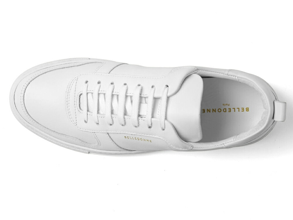 ベルドンヌ BELLEDONNE スニーカー B0 FULL WHITE 軽量ソール レザー ホワイト メンズ スポーツ スニーカー フランス プレミアム ラグスポ シンプル ブランド 本革 きれいめ 革スニーカー 高級スニーカー 白スニーカー メンズスニーカー インポート