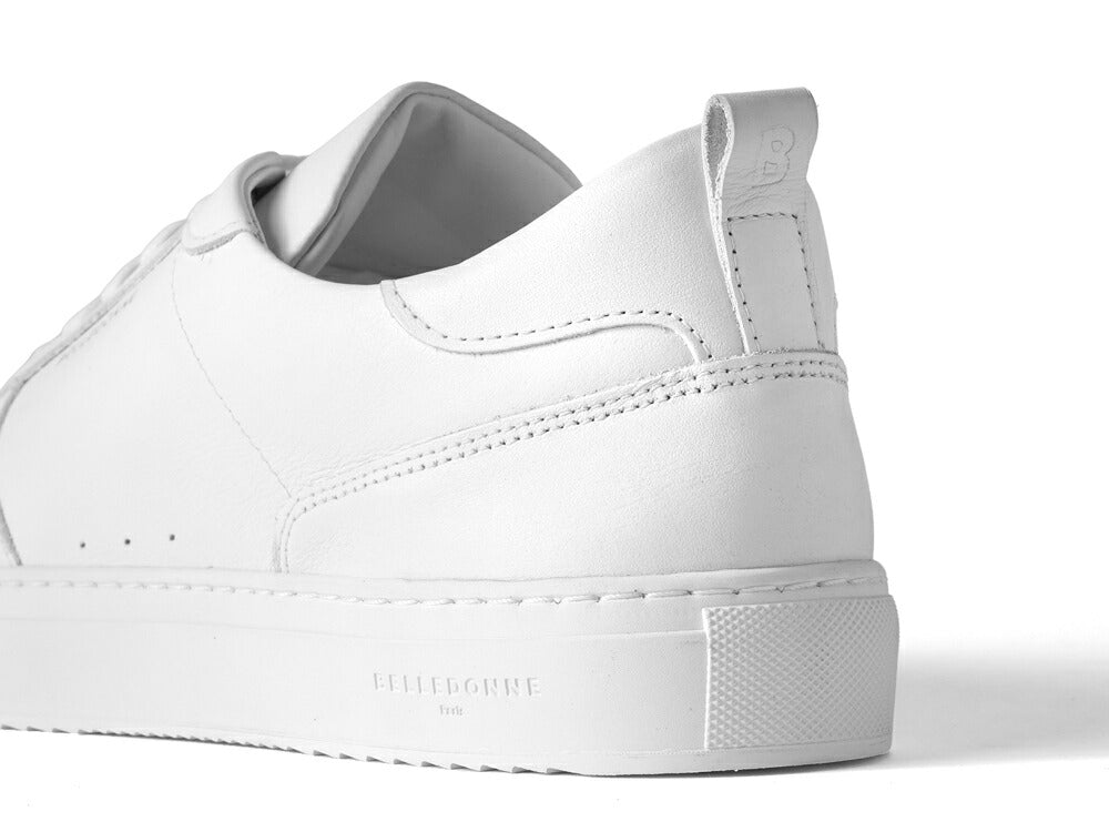 ベルドンヌ BELLEDONNE スニーカー B0 FULL WHITE 軽量ソール レザー ホワイト メンズ スポーツ スニーカー フランス プレミアム ラグスポ シンプル ブランド 本革 きれいめ 革スニーカー 高級スニーカー 白スニーカー メンズスニーカー インポート
