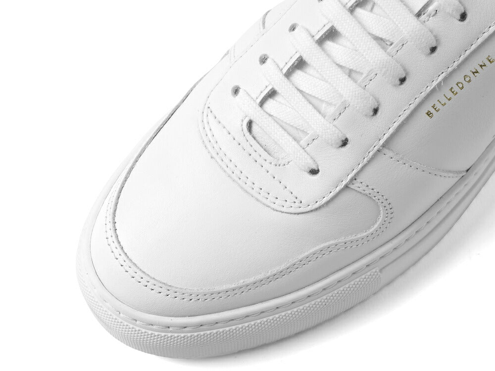 ベルドンヌ BELLEDONNE スニーカー B0 FULL WHITE 軽量ソール レザー ホワイト メンズ スポーツ スニーカー フランス プレミアム ラグスポ シンプル ブランド 本革 きれいめ 革スニーカー 高級スニーカー 白スニーカー メンズスニーカー インポート