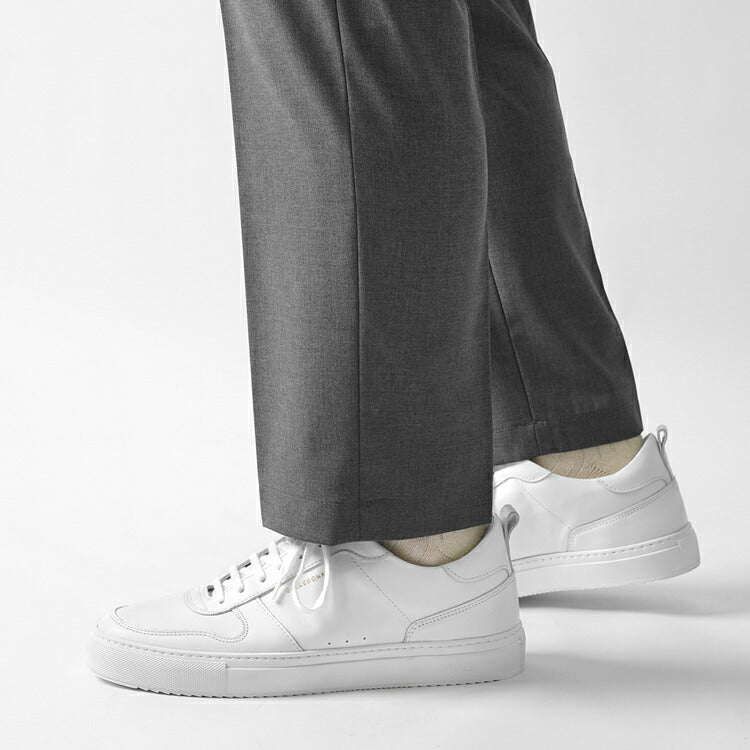 ベルドンヌ BELLEDONNE スニーカー B0 FULL WHITE 軽量ソール レザー ホワイト メンズ スポーツ スニーカー フランス プレミアム ラグスポ シンプル ブランド 本革 きれいめ 革スニーカー 高級スニーカー 白スニーカー メンズスニーカー インポート