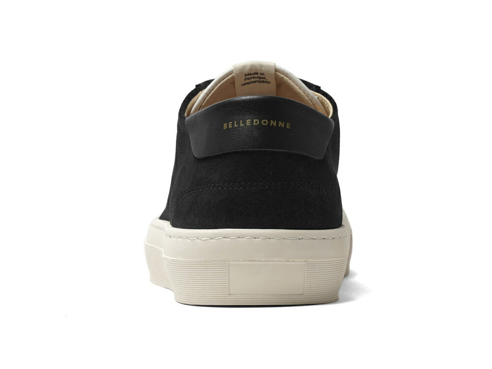ベルドンヌ BELLEDONNE スニーカー B3 スエード ブラック MONOCHROME / BLACK   レザー メンズ スポーツ スニーカー フランス プレミアム ラグスポ シンプル ブランド 本革 きれいめ 革スニーカー 高級スニーカー 黒いスニーカー 黒スニーカー メンズスニーカー