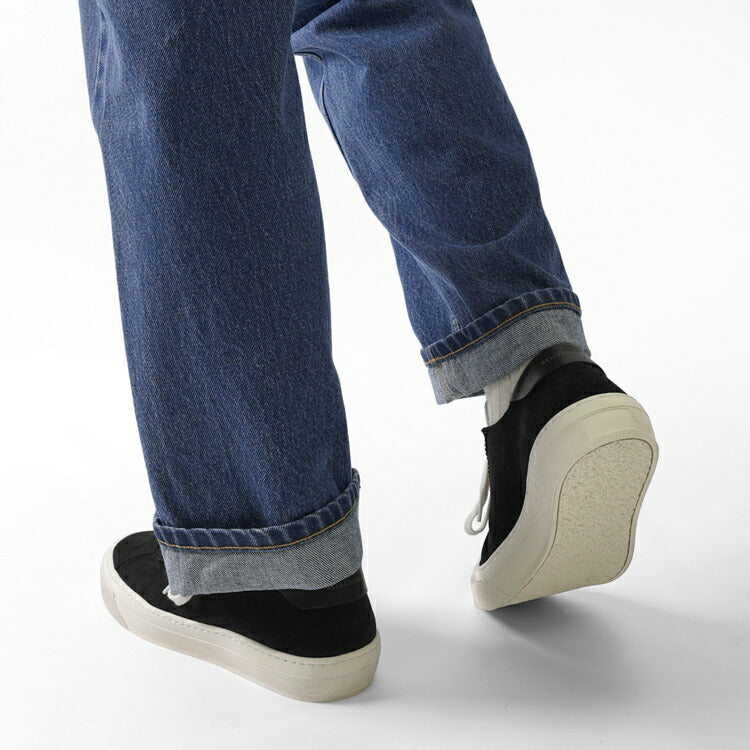 ベルドンヌ BELLEDONNE スニーカー B3 スエード ブラック MONOCHROME / BLACK   レザー メンズ スポーツ スニーカー フランス プレミアム ラグスポ シンプル ブランド 本革 きれいめ 革スニーカー 高級スニーカー 黒いスニーカー 黒スニーカー メンズスニーカー