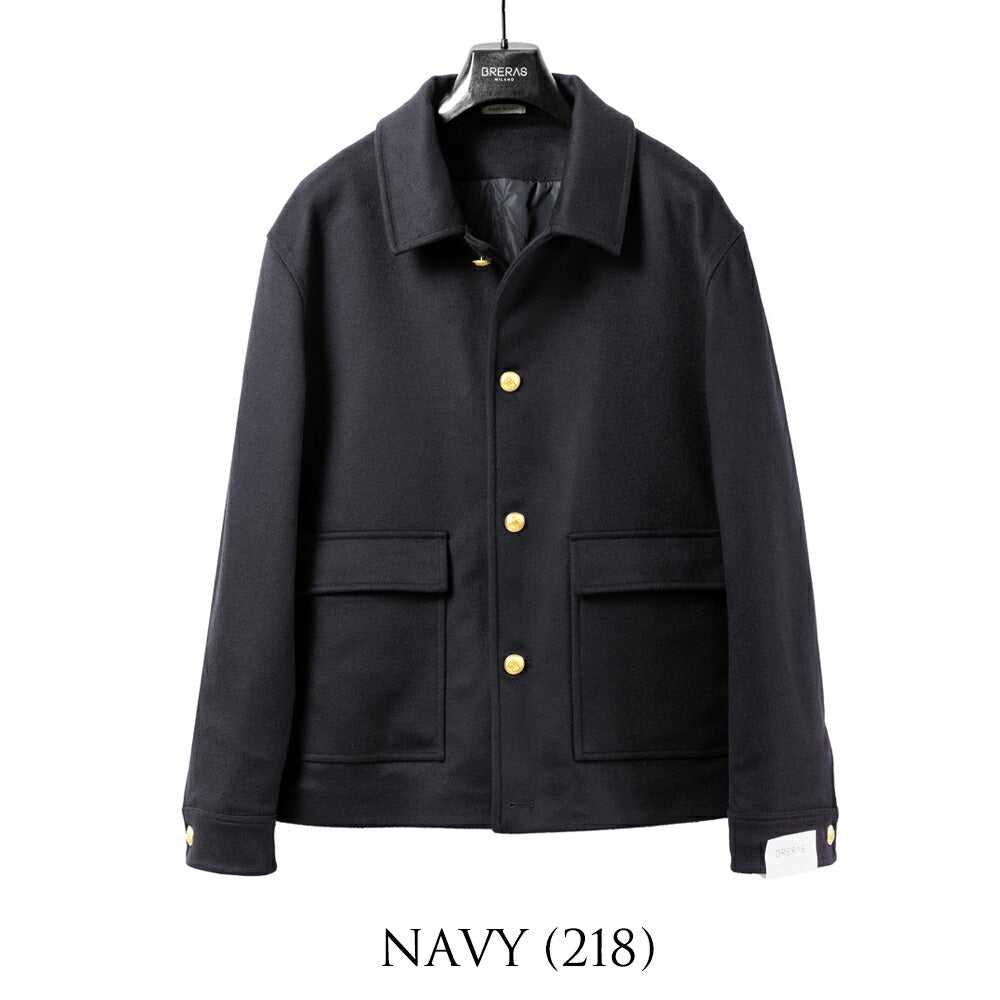 ブレラス BRERAS ブルゾン BELIZE C100 ウール ネイビー ブラック 25AW 25秋冬 ショートブルゾン ジャケット 銀ボタン 金ボタン メンズ ブランド ショート丈 カジュアル 高級 クラシコ イタリア