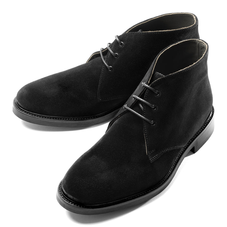 【返品不可】ボエモス BOEMOS チャッカブーツ 4011-I23 スエード ブラック BLACK スウェード メンズ ブーツ イタリア 本革 ブランド