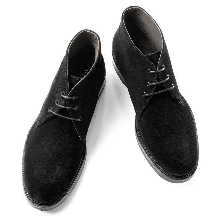 【返品不可】ボエモス BOEMOS チャッカブーツ 4011-I23 スエード ブラック BLACK スウェード メンズ ブーツ イタリア 本革 ブランド