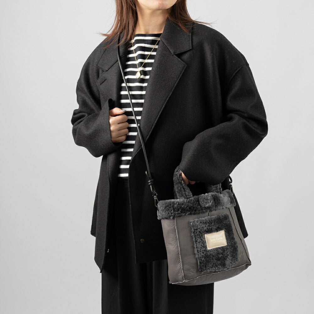 LISA CONTE リサコンテ BRILLA ボアバッグ ムートン