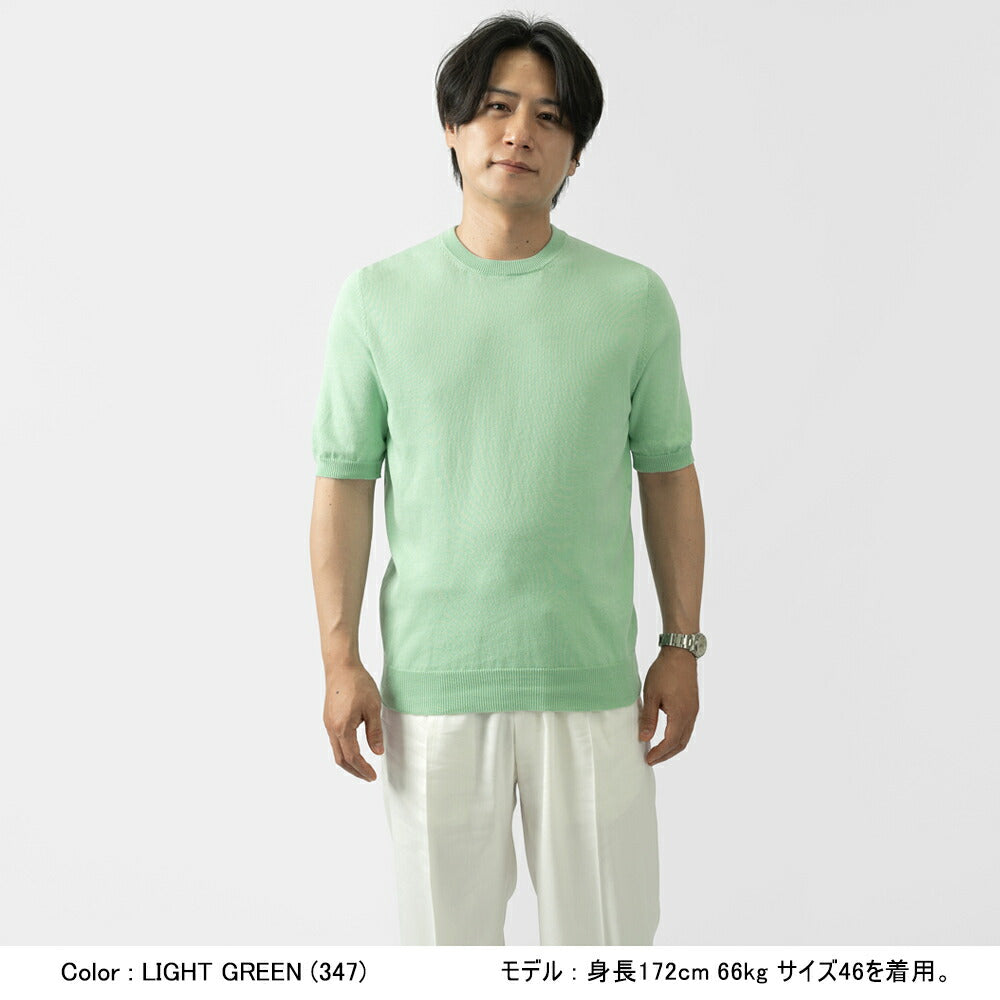 バフィー BAFY ニットTシャツ 1122 ブラック ネイビー ベージュ  ホワイト カーキ ミントグリーン ライトブルー 25SS イタリア メンズ 半袖 ニット 夏 春 薄手 サマーニット Tシャツ 24春夏 大人 大きいサイズ コットン 綿 無地 ブランド 白 黒 青 紺 トップス 半袖ニット