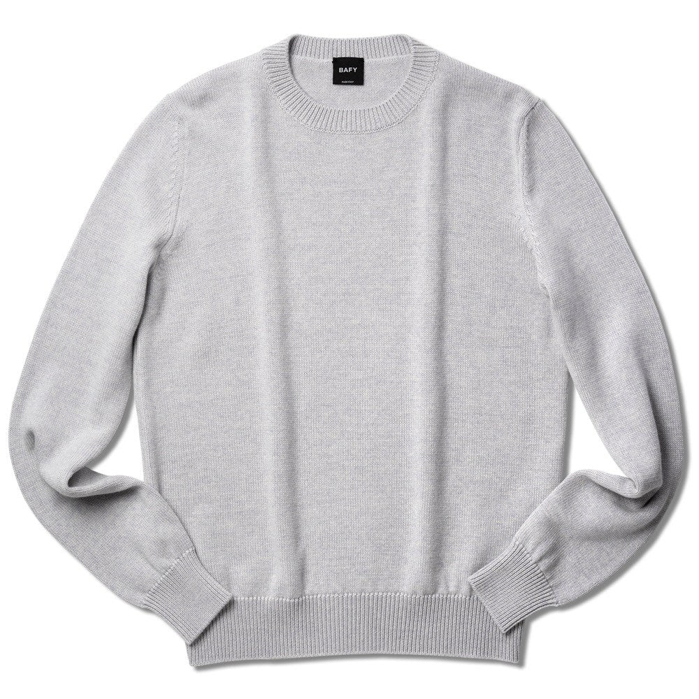 バフィー BAFY 4172 クルーネック ニット 7G メンズ ウール ミドルゲージニット メリノウール ウール100% 7ゲージ セーター ミドルゲージ 長袖 ブランド イタリア クルーネックニット ブラック  ネイビー グレー ピンク 秋 冬 シンプル メンズニット
