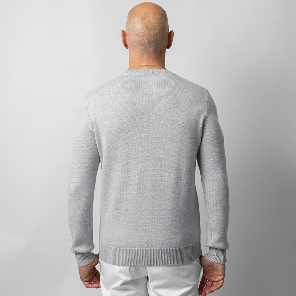 バフィー BAFY 4172 クルーネック ニット 7G メンズ ウール ミドルゲージニット メリノウール ウール100% 7ゲージ セーター ミドルゲージ 長袖 ブランド イタリア クルーネックニット ブラック  ネイビー グレー ピンク 秋 冬 シンプル メンズニット