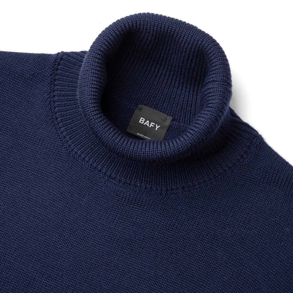 バフィー BAFY 4572 タートルネック ニット 7G ウール メンズ ミドルゲージニット タートルネックニット メリノウール 7ゲージ セーター ミドルゲージ 長袖 タートル ブランド メンズニット イタリア ハイネック 男性 ブラック  ネイビー グレー ピンク カーキ