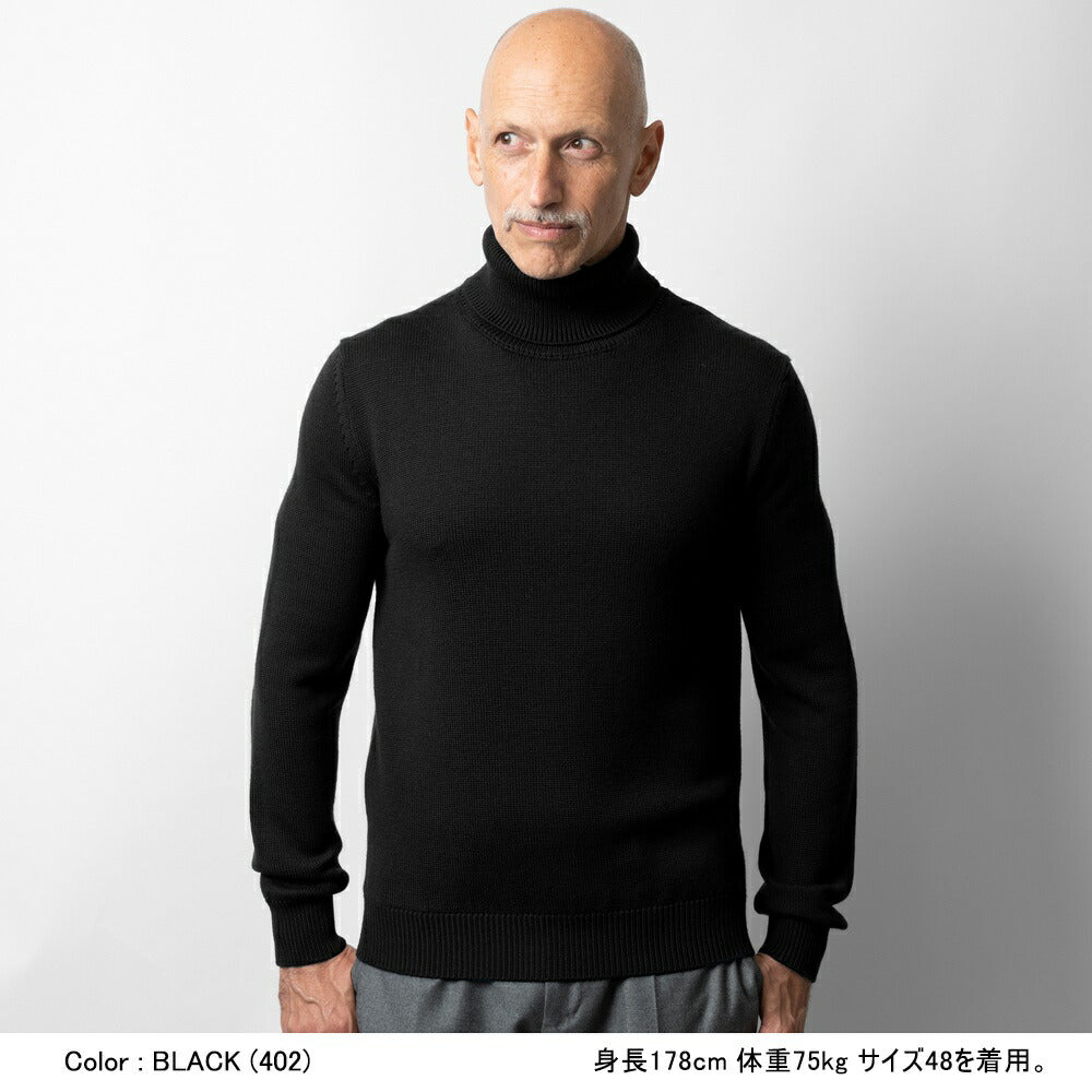 バフィー BAFY 4572 タートルネック ニット 7G ウール メンズ ミドルゲージニット タートルネックニット メリノウール 7ゲージ セーター ミドルゲージ 長袖 タートル ブランド メンズニット イタリア ハイネック 男性 ブラック  ネイビー グレー ピンク カーキ