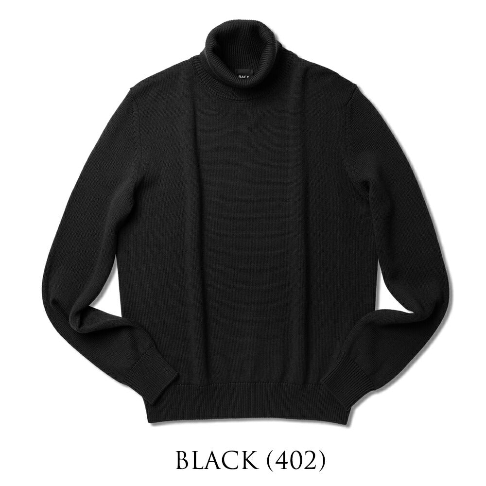 バフィー BAFY 4572 タートルネック ニット 7G ウール メンズ ミドルゲージニット タートルネックニット メリノウール 7ゲージ セーター ミドルゲージ 長袖 タートル ブランド メンズニット イタリア ハイネック 男性 ブラック  ネイビー グレー ピンク カーキ