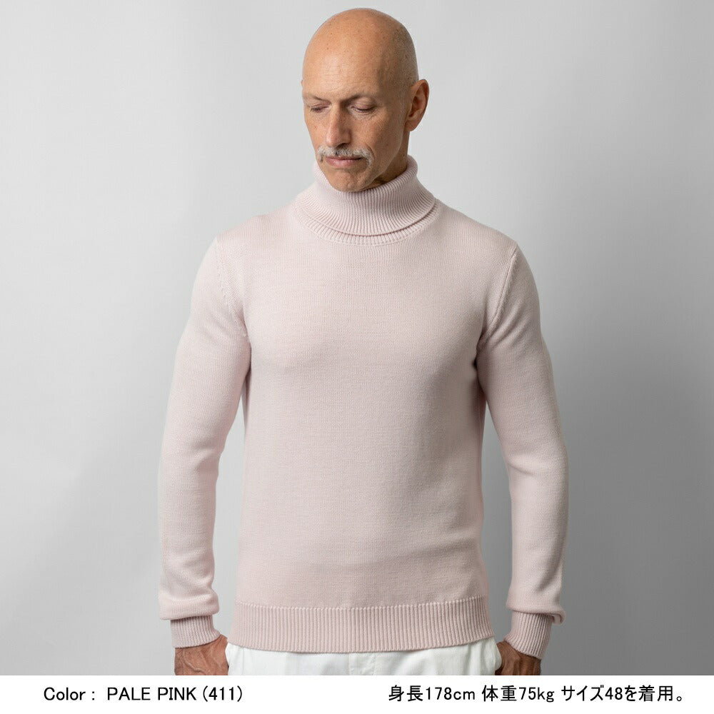 バフィー BAFY 4572 タートルネック ニット 7G ウール メンズ ミドルゲージニット タートルネックニット メリノウール 7ゲージ セーター ミドルゲージ 長袖 タートル ブランド メンズニット イタリア ハイネック 男性 ブラック  ネイビー グレー ピンク カーキ