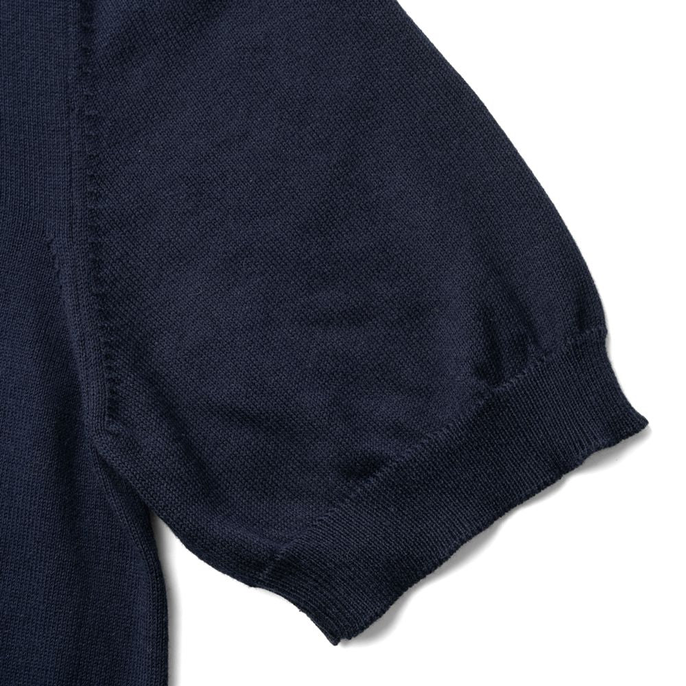 バフィー BAFY ニットTシャツ モックネック 1123 ブラック ネイビー ベージュ ホワイト 25SS 春 夏 イタリア メンズ 半袖 ニット サマーニット 半袖ニット 薄手 Tシャツ 24春夏 大人 大きいサイズ コットン 綿 無地 ブランド 白 黒 紺 トップス ハイネック