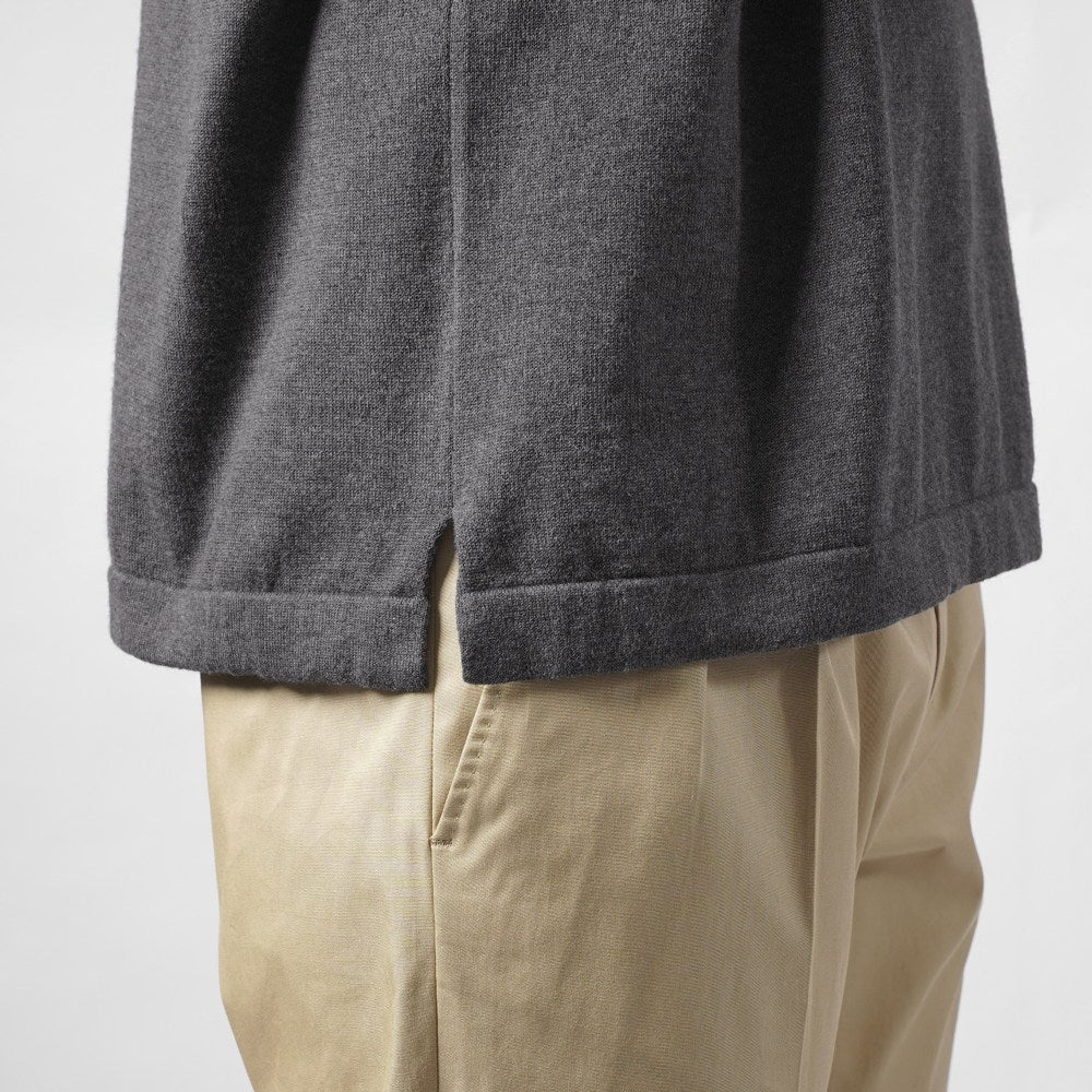 バフィー BAFY ニットTシャツ リラックスフィット 11522   ネイビー グレー ダークグレー 25SS メンズ 夏 半袖 ニット  シャツ サマーニット 薄手 イタリア Tシャツ 25春夏 大人 コットン 綿 無地 ブランド 春 黒 白 紺 トップス 半袖ニット