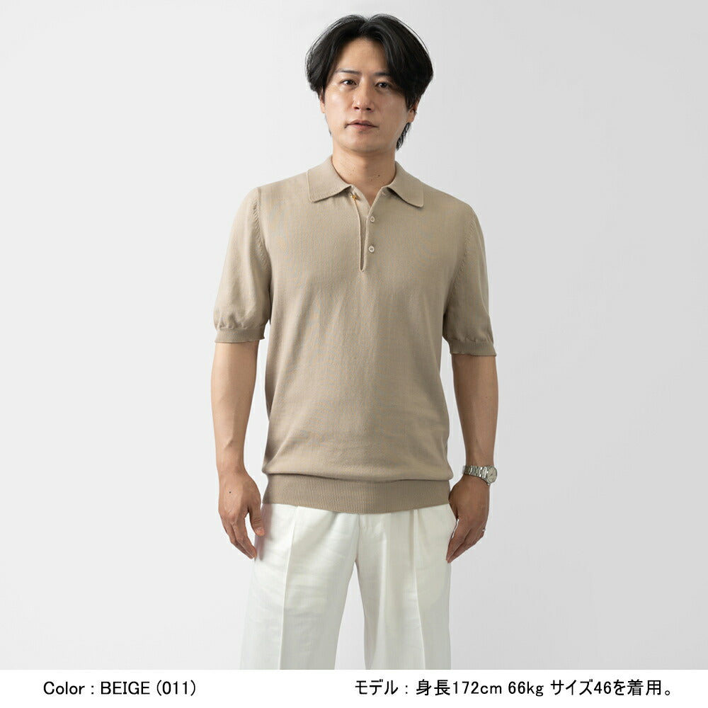 バフィー BAFY ニット ポロシャツ 1604TBM 金ボタン 銀ボタン ブルー ブラック ネイビー オフホワイト グレー カーキ ベージュ 25SS メンズ 夏 半袖 ニット ニットポロ サマーニット 薄手 イタリア Tシャツ 25春夏 大人 コットン 綿 無地 ブランド 春 黒 白 紺 トップス
