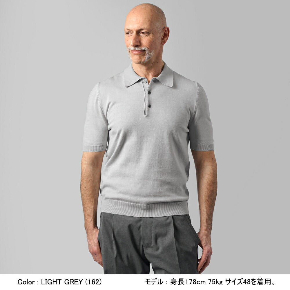 バフィー BAFY ニット ポロシャツ 1604TBM 金ボタン 銀ボタン ブルー ブラック ネイビー オフホワイト グレー カーキ ベージュ 25SS メンズ 夏 半袖 ニット ニットポロ サマーニット 薄手 イタリア Tシャツ 25春夏 大人 コットン 綿 無地 ブランド 春 黒 白 紺 トップス