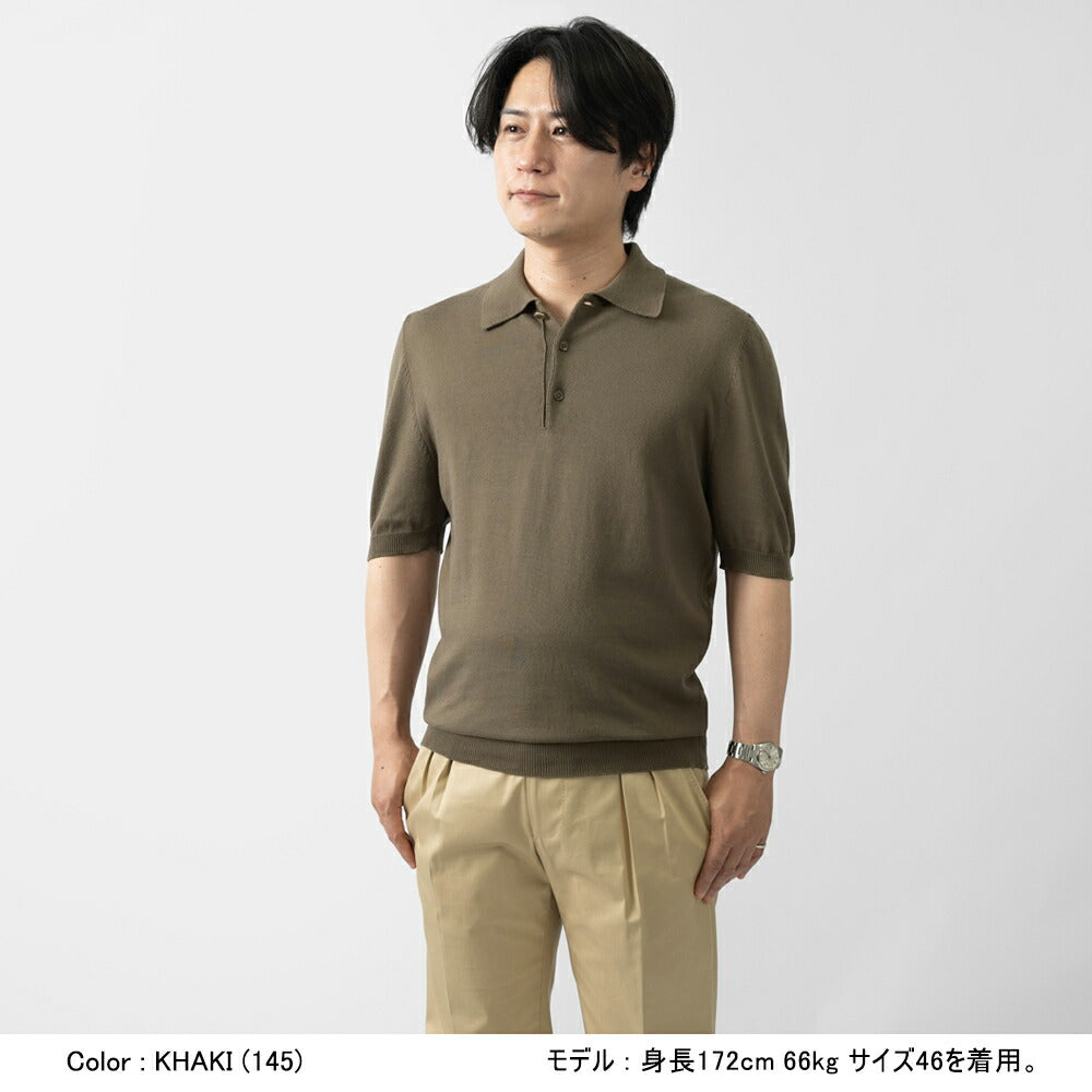 バフィー BAFY ニット ポロシャツ 1604TBM 金ボタン 銀ボタン ブルー ブラック ネイビー オフホワイト グレー カーキ ベージュ 25SS メンズ 夏 半袖 ニット ニットポロ サマーニット 薄手 イタリア Tシャツ 25春夏 大人 コットン 綿 無地 ブランド 春 黒 白 紺 トップス