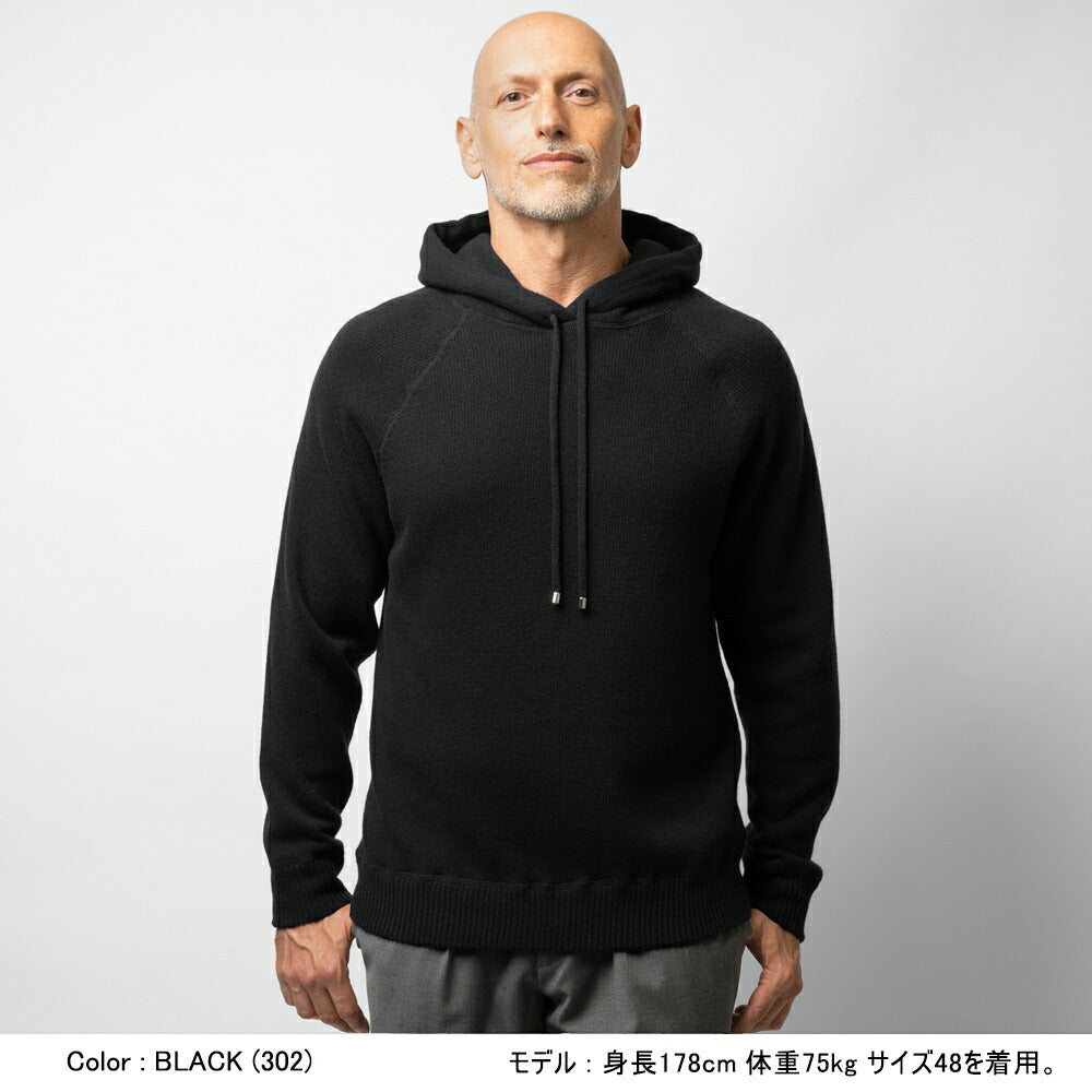 バフィー BAFY 3397STSI ニットフーディ 5G ミドルゲージニット パーカー メンズ ニット トップス ウール メンズニット カジュアル ニット フーディ フード フード付 ブランド イタリア シンプル ブラック ネイビー オフホワイト グレー ベージュ