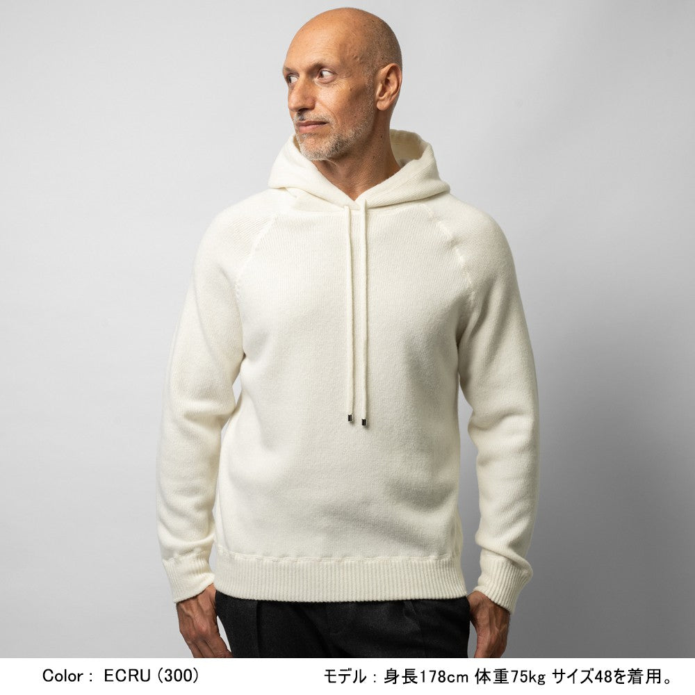 バフィー BAFY 3397STSI ニットフーディ 5G ミドルゲージニット パーカー メンズ ニット トップス ウール メンズニット カジュアル ニット フーディ フード フード付 ブランド イタリア シンプル ブラック ネイビー オフホワイト グレー ベージュ