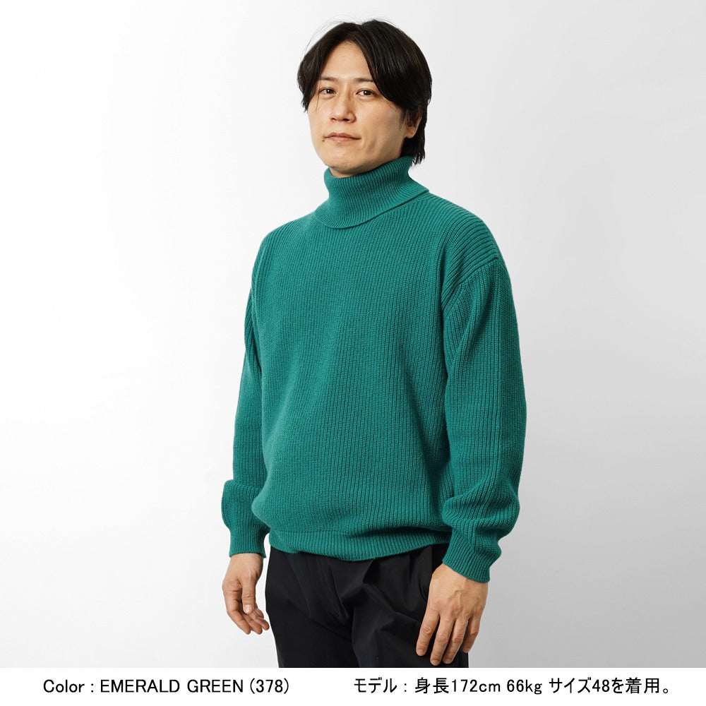 バフィー BAFY 35087 ハイネックニット ウール メンズ ミドルゲージニット リラックスフィット オーバーサイズ メリノウール ウール100% セーター ミドルゲージ 長袖 ニット ブランド イタリア  ブラック  ネイビー グリーン オフホワイト 秋 冬