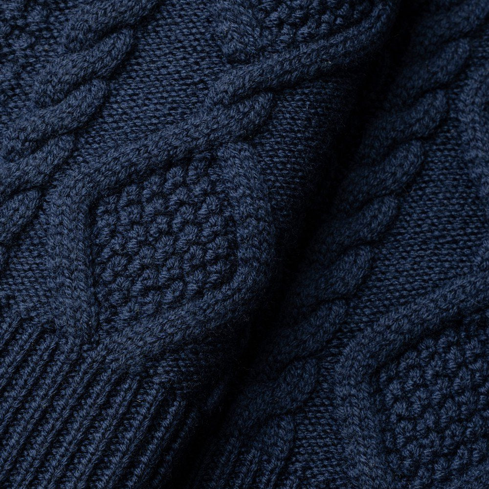 バフィー BAFY  ニット フィッシャーマンズニット メンズ 4175 ミドルゲージ クルーネック ケーブル編み イタリア  秋冬 長袖 セーター ブランド フィッシャーマン