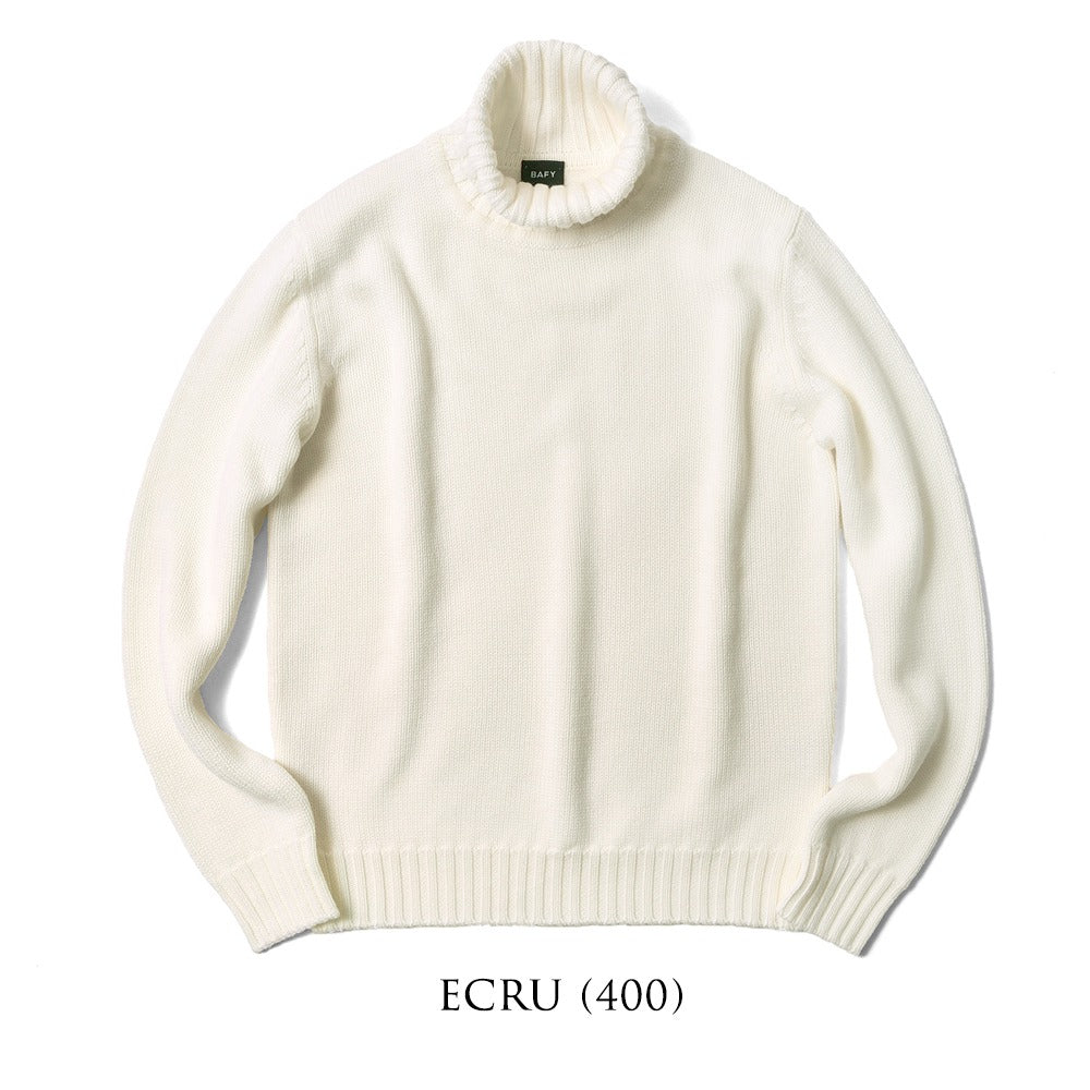 バフィー BAFY 4502 タートルネック ニット 5G ミドルゲージ タートルネックニット タートルネック メンズ イタリア 長袖 タートル ウール100% セーター ブランド ブラック オフホワイト グレー ネイビー メンズタートルネックセーター 秋 冬