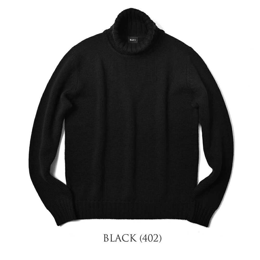 バフィー BAFY 4502 タートルネック ニット 5G ミドルゲージ タートルネックニット タートルネック メンズ イタリア 長袖 タートル ウール100% セーター ブランド ブラック オフホワイト グレー ネイビー メンズタートルネックセーター 秋 冬