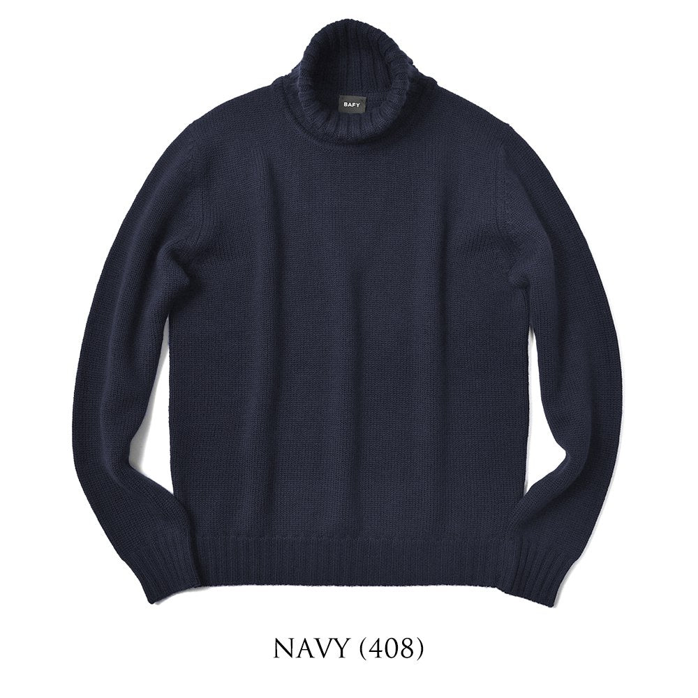 バフィー BAFY 4502 タートルネック ニット 5G ミドルゲージ タートルネックニット タートルネック メンズ イタリア 長袖 タートル ウール100% セーター ブランド ブラック オフホワイト グレー ネイビー メンズタートルネックセーター 秋 冬