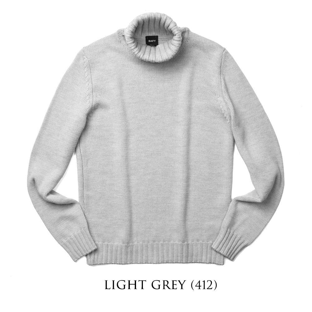 バフィー BAFY 4502 タートルネック ニット 5G ミドルゲージ タートルネックニット タートルネック メンズ イタリア 長袖 タートル ウール100% セーター ブランド ブラック オフホワイト グレー ネイビー メンズタートルネックセーター 秋 冬
