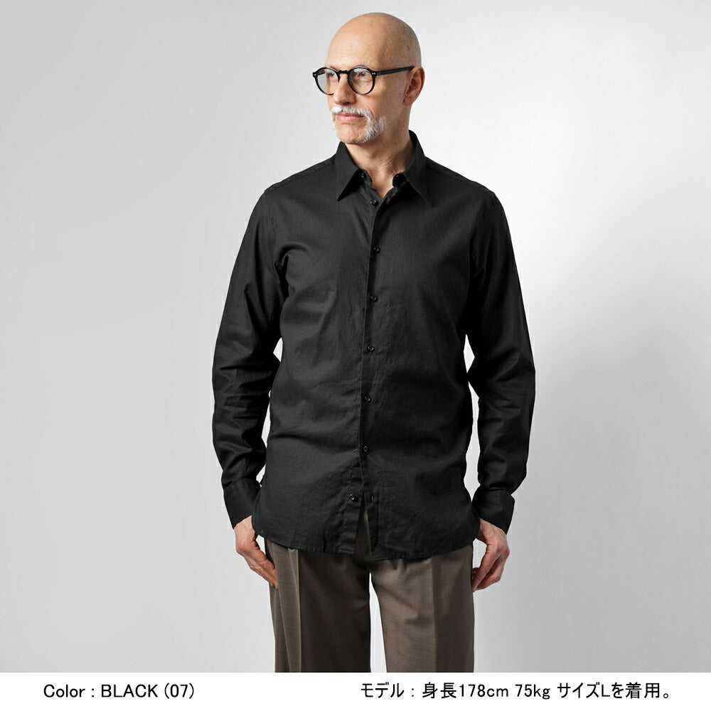 ギローバー GUY ROVER リネンシャツ 長袖 3850C2340L 551301 レギュラーフィット コットン ホワイト ブラック グレー ブルー リネン 麻 シャツ イタリア メンズ 長袖 ドレス カジュアル 夏 無地