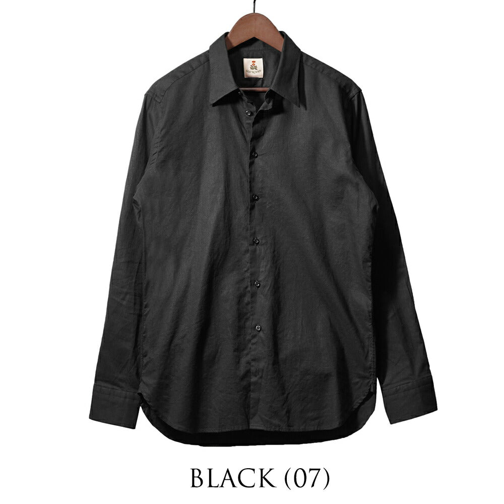 ギローバー GUY ROVER リネンシャツ 長袖 3850C2340L 551301 レギュラーフィット コットン ホワイト ブラック グレー ブルー リネン 麻 シャツ イタリア メンズ 長袖 ドレス カジュアル 夏 無地