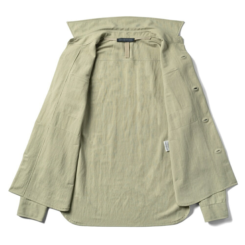 ハリスワーフロンドン HARRIS WHARF LONDON C9320PYF シャツジャケット シャツアウター 25春夏 ネイビー セージグリーン レーヨン  カジュアル モード シンプル メンズ シャツ ライトアウター ストレッチ インポート イタリア イギリス