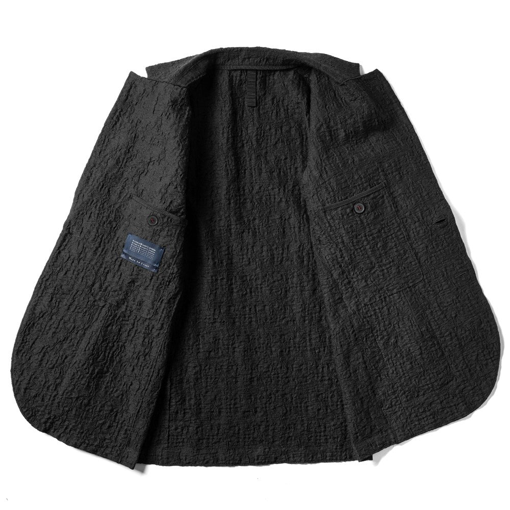 ハリスワーフロンドン HARRIS WHARF LONDON C9535PYM-U ジャケット シングル コットン  テーラード 25春夏 ブラック クリンクルコットン カジュアル モード シンプル メンズ メンズジャケット ライトアウター ストレッチ インポート イタリア イギリス