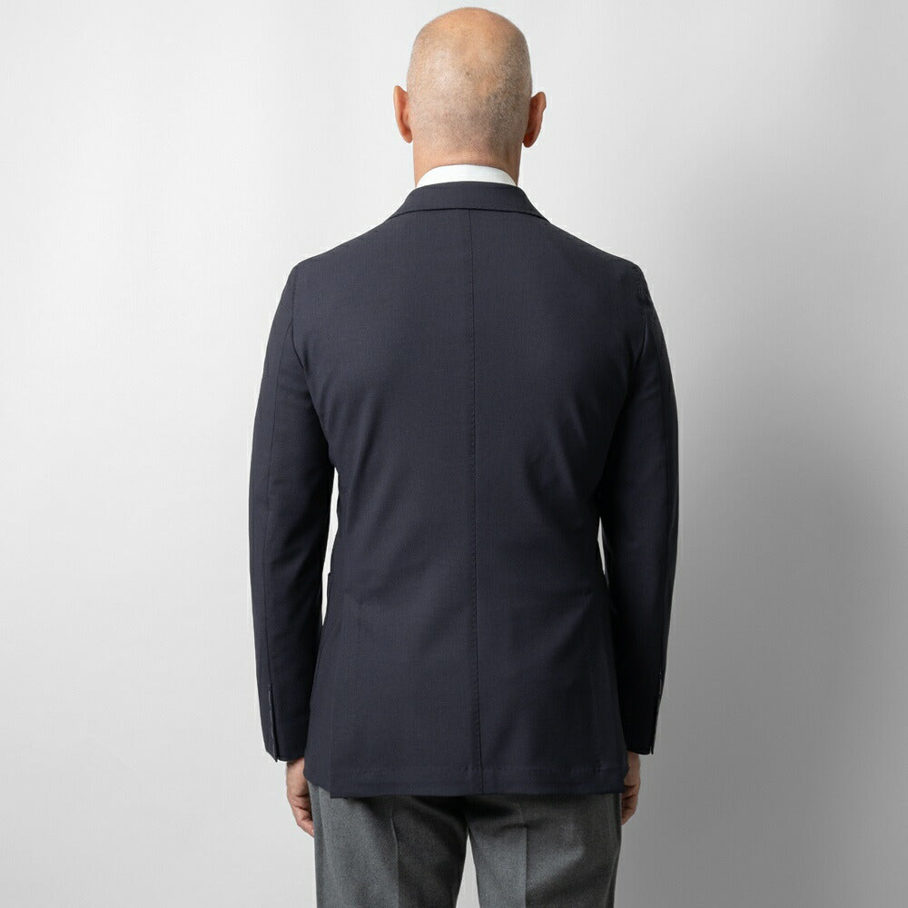 ブレラス BRERAS ジャケット ダブルブレスト ネイビー CASERTA-ATP1 24AW 24秋冬 ダブル テーラードジャケット ウールタフタ ウール メンズ ビジネス ブランド アンフィニッシュ 6ボタン サイドベンツ 高級 クラシコ イタリア