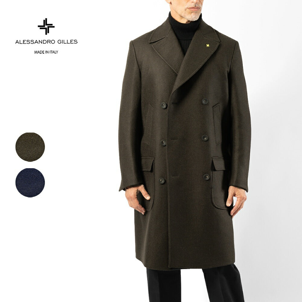 アレッサンドロジレス ALESSANDRO GILLES CD37 3643 ダブルブレストコート