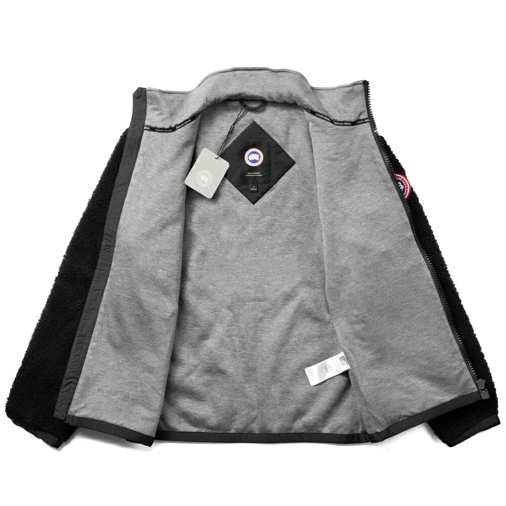 【返品不可】カナダグース CANADA GOOSE ボアブルゾン SIMCOE FLEECE HOODY 7016W BLACK ブラック シムコー ショート ワッペン レディース ジャケット ボア フリース パーカー パーカ フーディ フーディー フード付き アウター シンプル 高級 カナダ ブランド