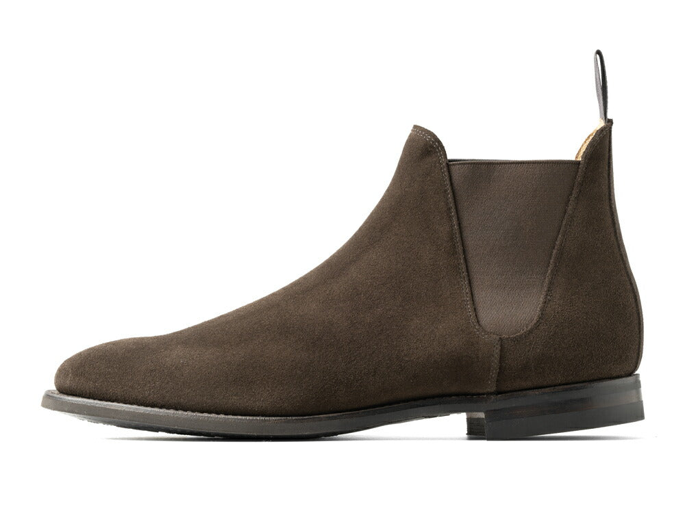クロケット＆ジョーンズ CROCKETT&JONES サイドゴアブーツ CHELSEA-8 スエード ダークブラウン DARKBROWN LAST341 E メンズ ブーツ 本革 ビジネス イタリア サイドゴア 茶 ブラウン ショートブーツ ブランド