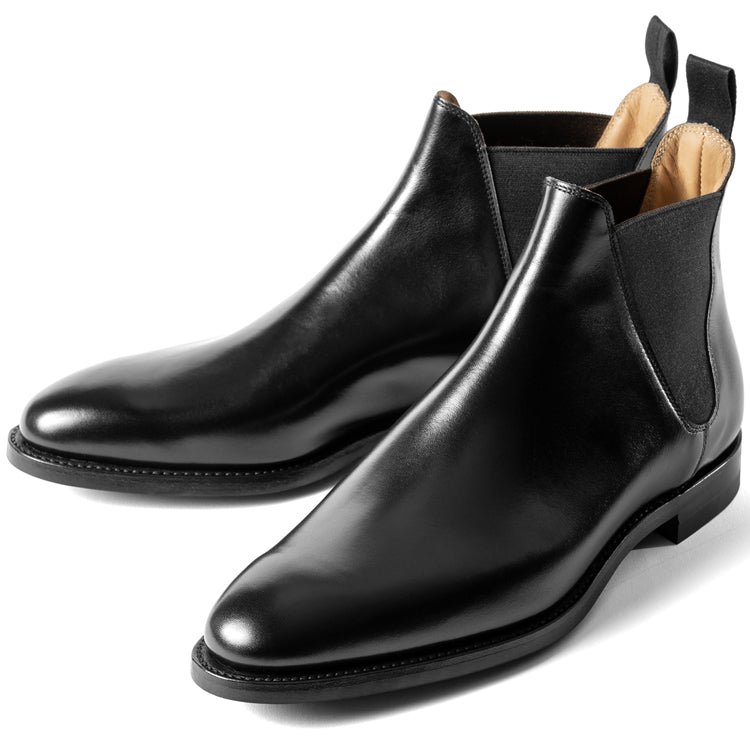 クロケット＆ジョーンズ CROCKETT&JONES サイドゴアブーツ CHELSEA-8 カーフ ブラック BLACK LAST341 E メンズ ブーツ 本革 ビジネス イタリア サイドゴア 黒 ブラウン ショートブーツ ブランド