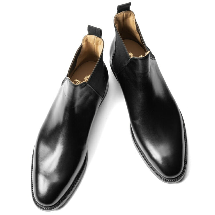 クロケット＆ジョーンズ CROCKETT&JONES サイドゴアブーツ CHELSEA-8 カーフ ブラック BLACK LAST341 E メンズ ブーツ 本革 ビジネス イタリア サイドゴア 黒 ブラウン ショートブーツ ブランド